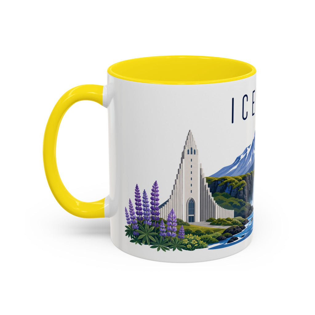 Iceland Coffee Mug | Travel Souvenir Accent Mug | Country Gift Ceramic Cup 11oz 15oz