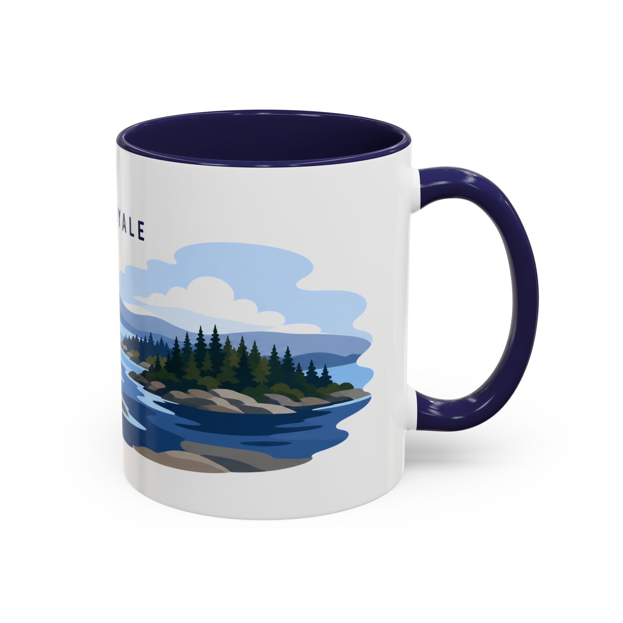 Isle Royale National Park Coffee Mug | Solid Color Block Park Souvenir | 11oz 15oz Accent Mug