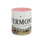Vermont Home State Mug | Moving Away Gift | Long Distance Friendship Coffee Cup | 11oz 15oz Accent Mug