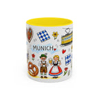 Munich Travel Mug | European City Souvenir Accent Coffee Mug | 11oz 15oz Ceramic Cup
