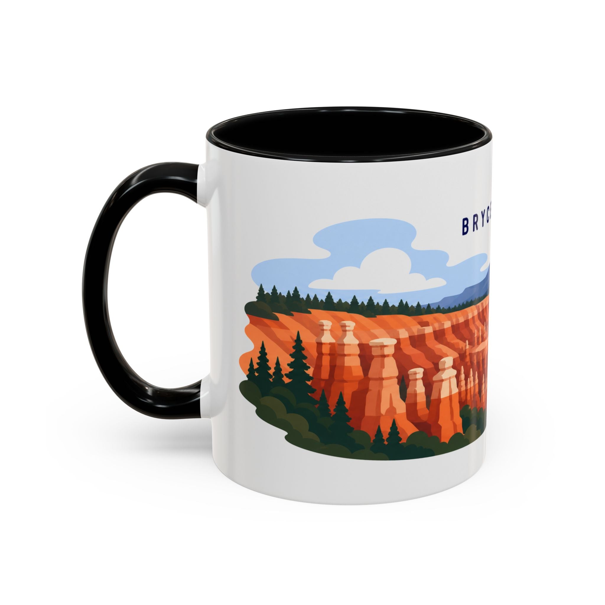 Bryce Canyon National Park Coffee Mug | Solid Color Block Park Souvenir | 11oz 15oz Accent Mug