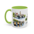Providence Illustrated Travel Mug | City Souvenir Accent Coffee Mug | 11oz 15oz Ceramic Cup