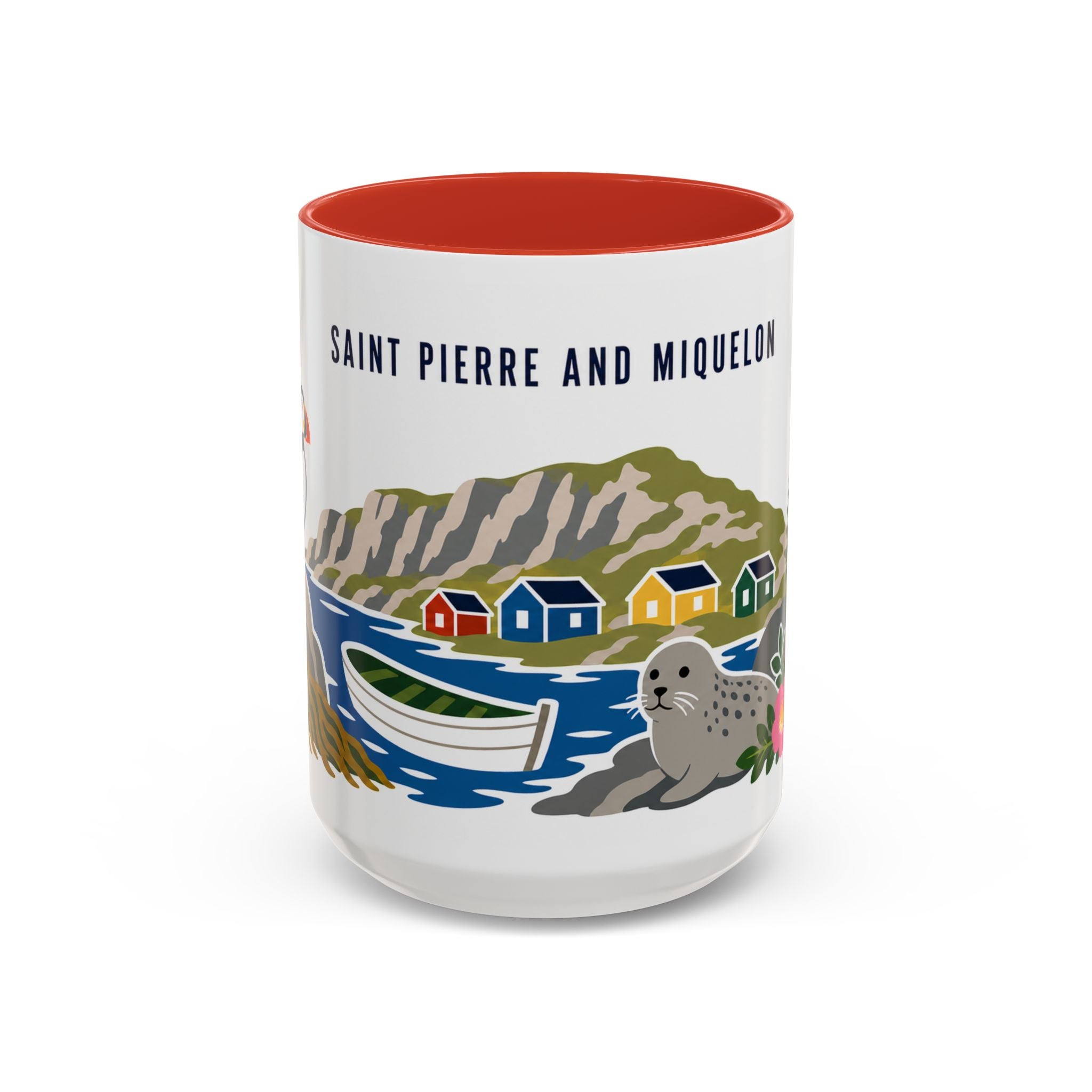 Saint Pierre and Miquelon Coffee Mug | Travel Souvenir Accent Mug | Country Gift Ceramic Cup 11oz 15oz
