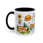 Florence Travel Mug | European City Souvenir Accent Coffee Mug | 11oz 15oz Ceramic Cup
