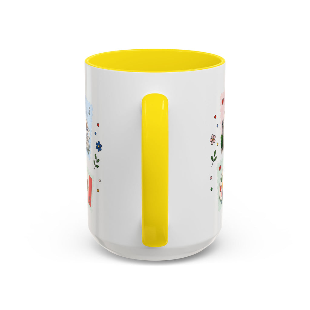Mexico City Coffee Mug | Postage Stamp Collage Mug | Travel Souvenir Accent Cup 11oz 15oz