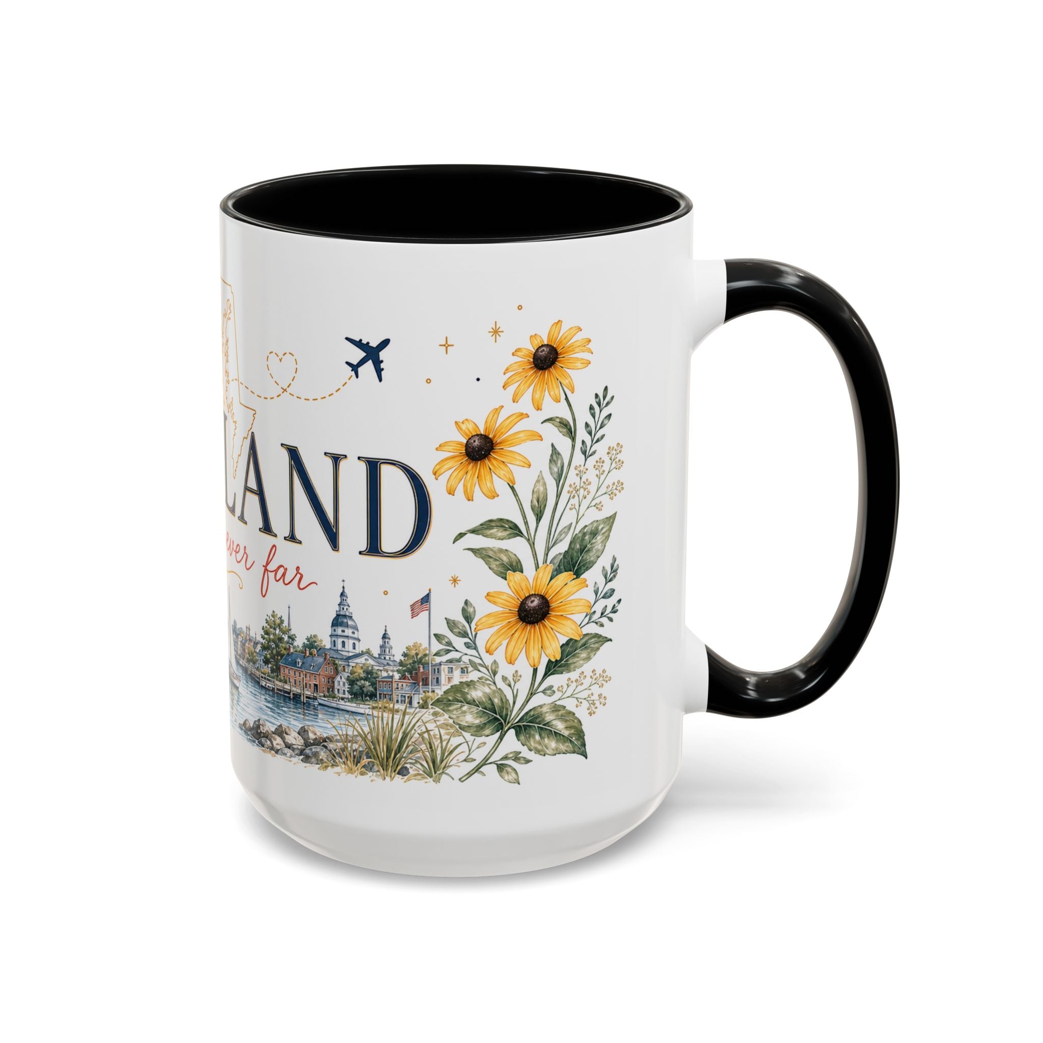 Maryland State Map Mug | Homesick Gift, Long Distance Friendship Coffee Cup (11oz 15oz)