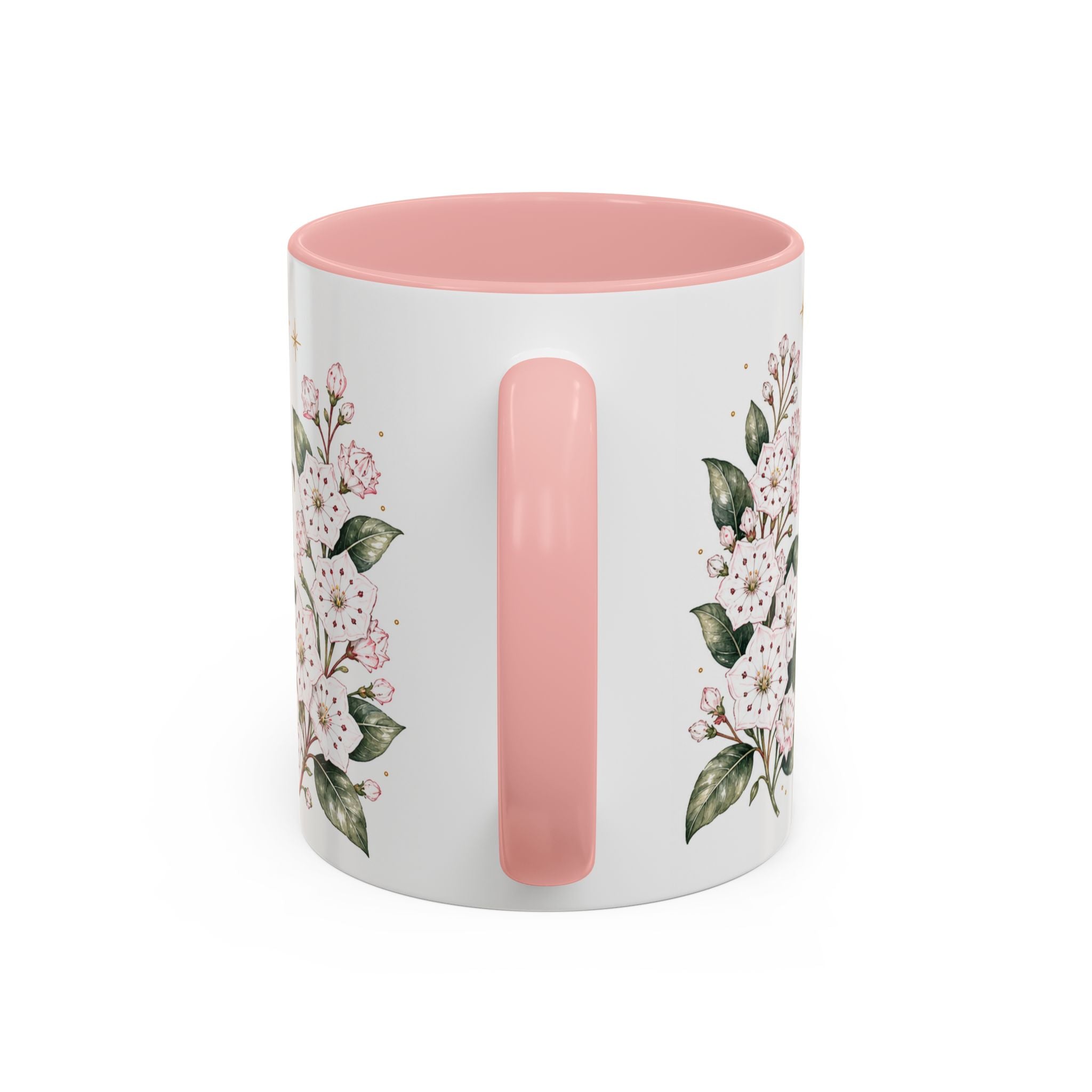 Connecticut State Map Mug | Botanical Accent Coffee Cup (11oz 15oz)