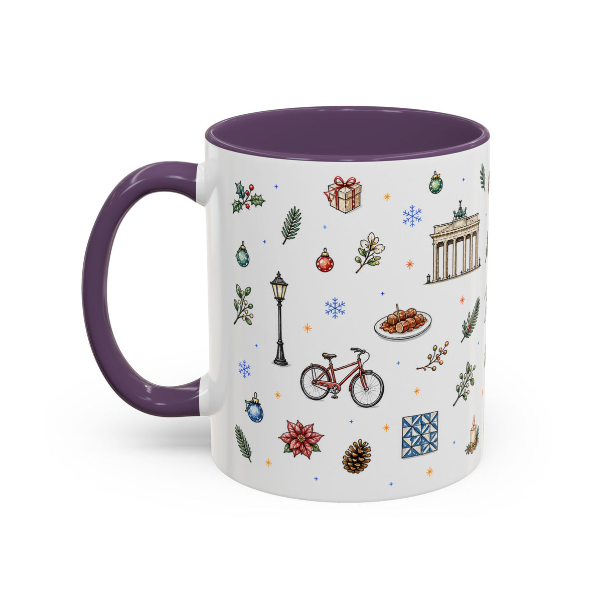 Berlin Christmas Mug | Watercolor City Souvenir, Travel Gift (11oz/15oz)