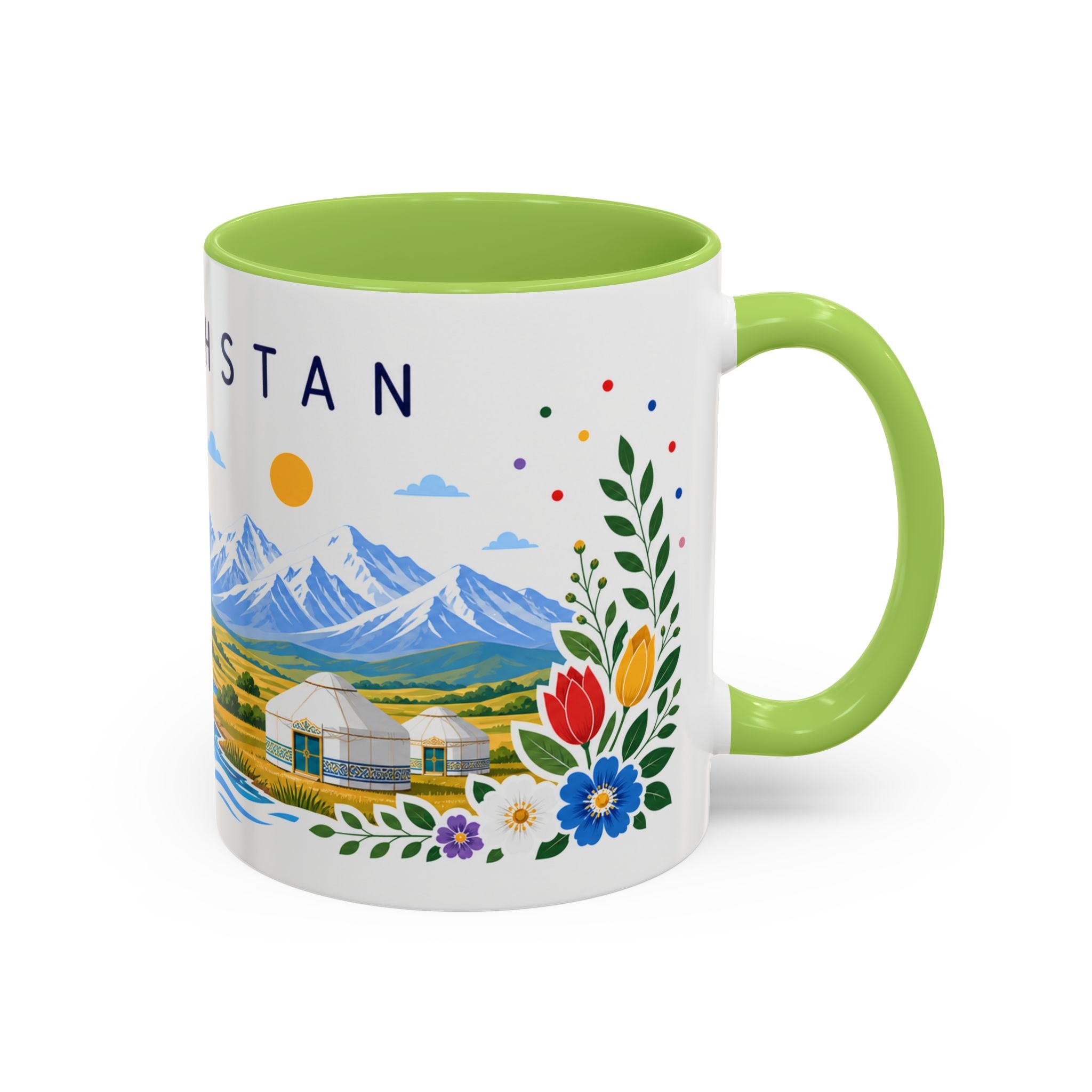 Kazakhstan Coffee Mug | Travel Souvenir Accent Mug | Place Gift Ceramic Cup 11oz 15oz