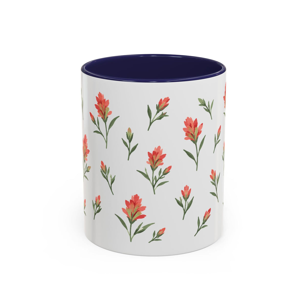 Wyoming Indian Paintbrush Mug, State Flower Floral Coffee Cup, 11oz Botanical Gift