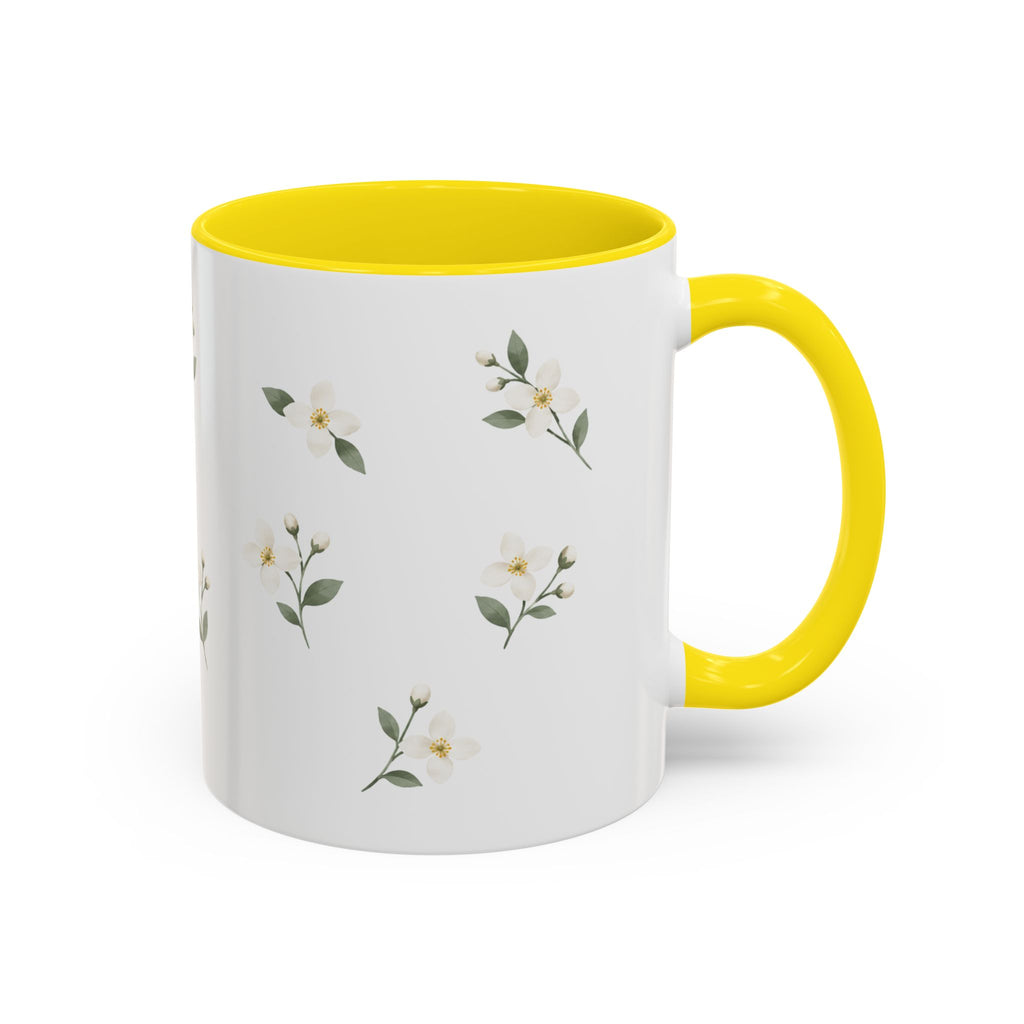 Idaho Syringa Mug, State Flower Floral Coffee Cup, 11oz Botanical Gift