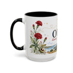 Ohio State Map Mug | Botanical Travel Sketch, Homesick Gift, Long Distance Friendship