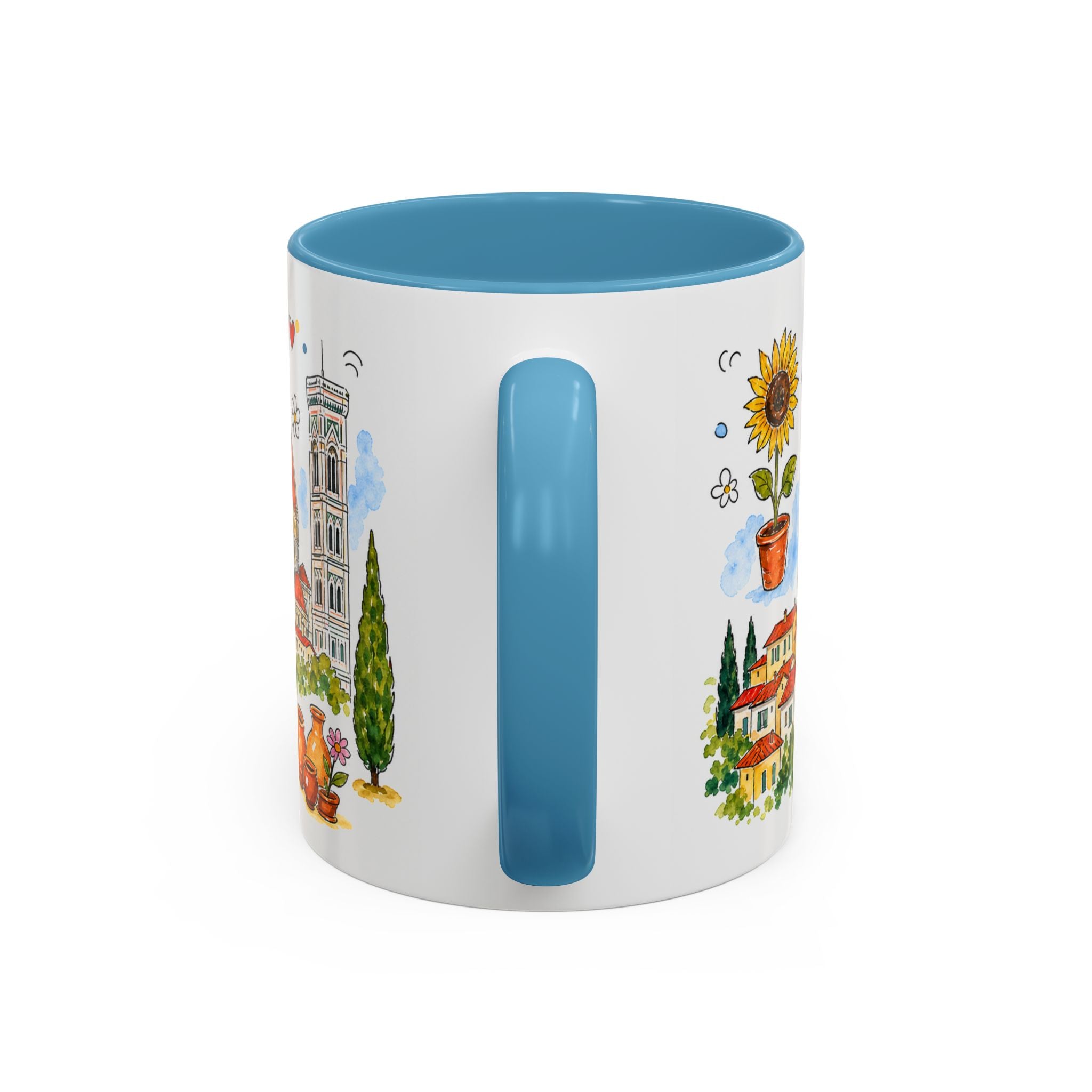 Florence Travel Mug | European City Souvenir Accent Coffee Mug | 11oz 15oz Ceramic Cup