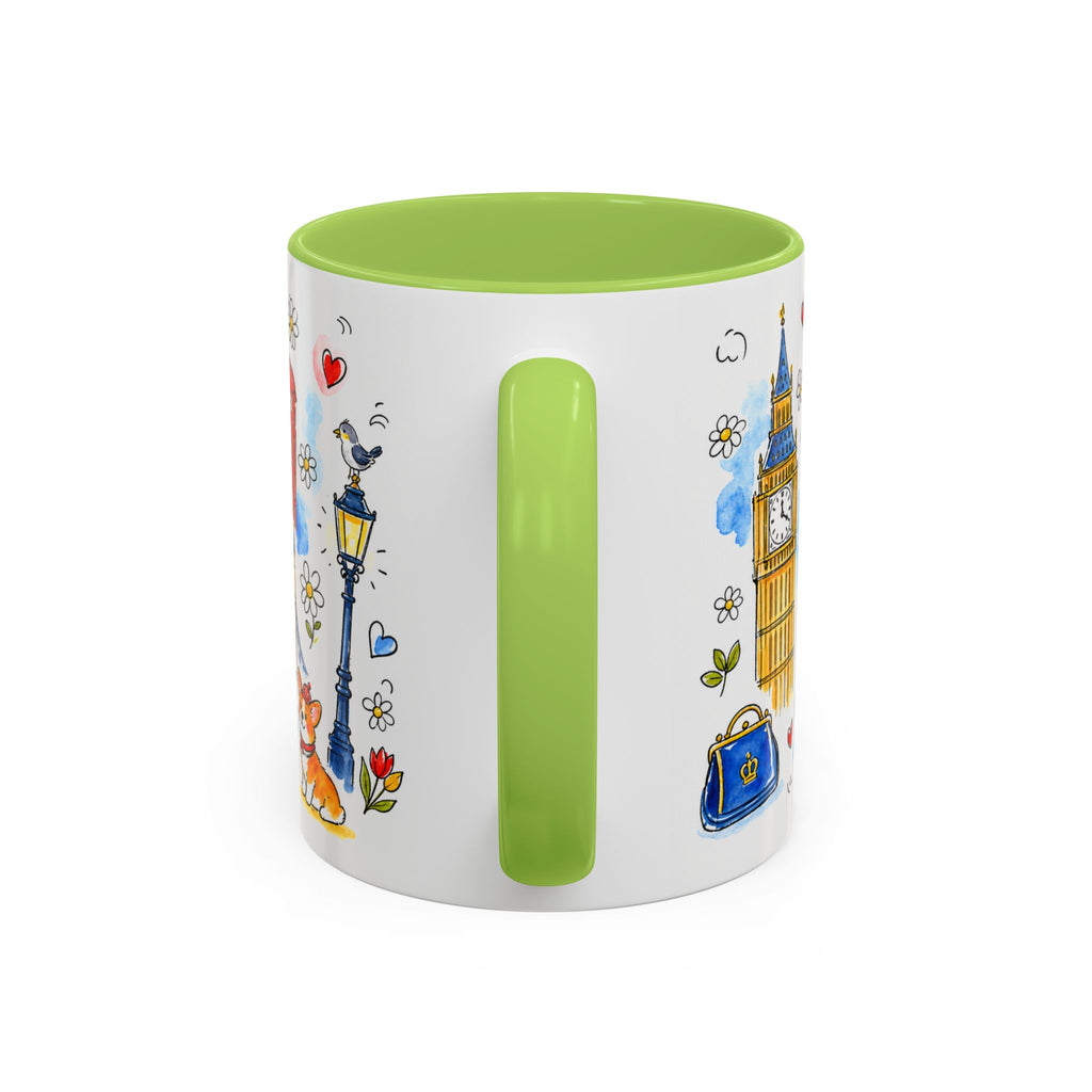 London Travel Mug | European City Souvenir Accent Coffee Mug | 11oz 15oz Ceramic Cup