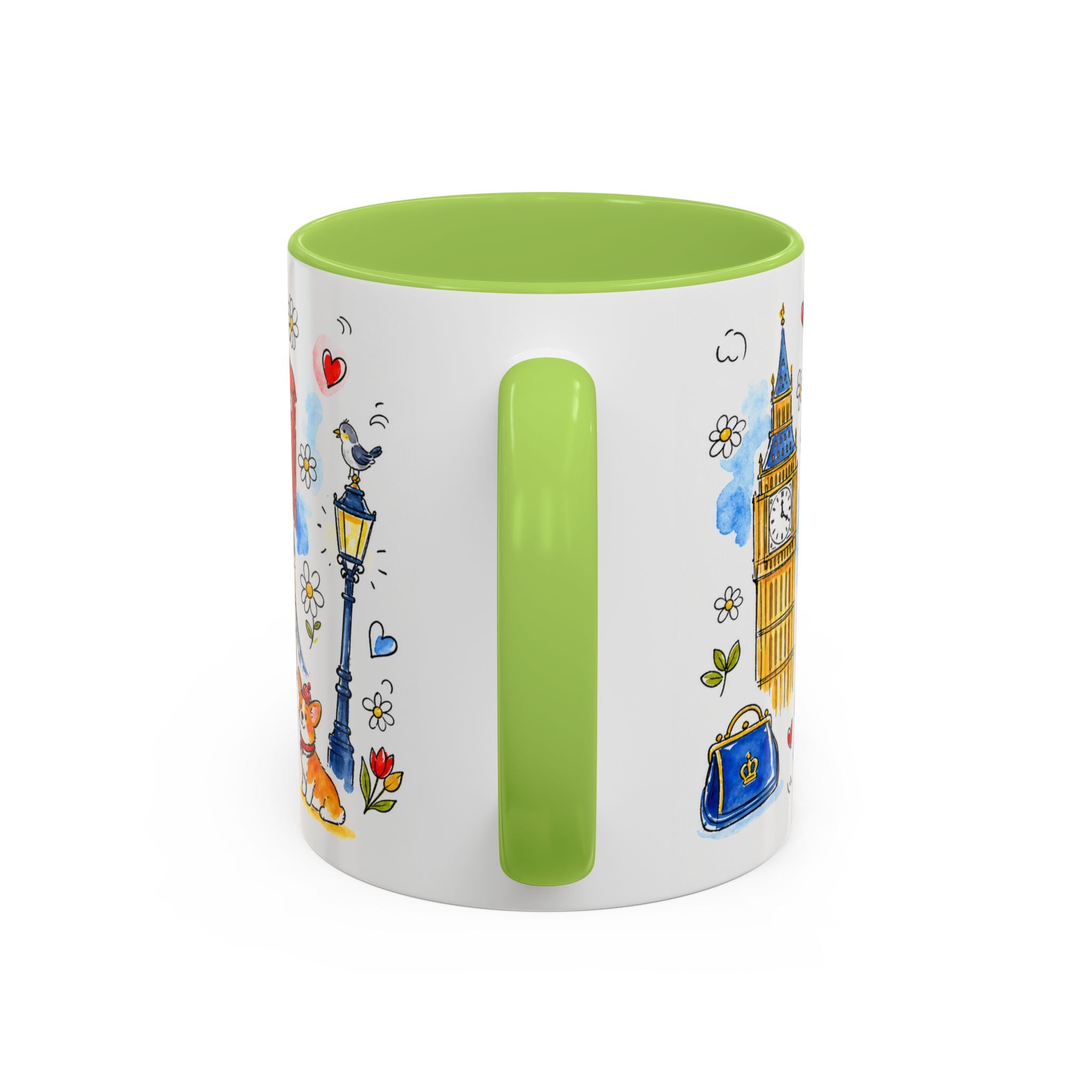 London Travel Mug | European City Souvenir Accent Coffee Mug | 11oz 15oz Ceramic Cup