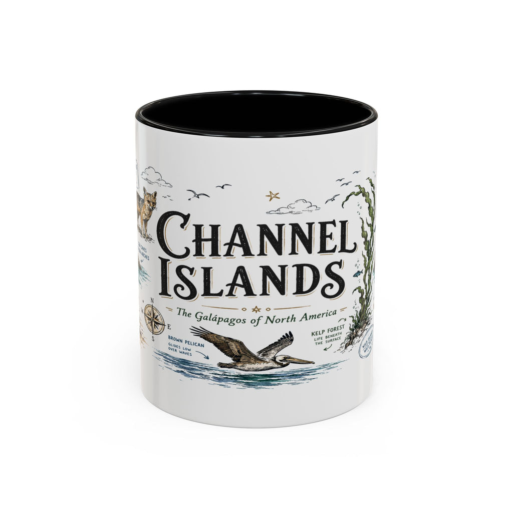 Channel Islands National Park Coffee Mug | California Island Wildlife Marine Gift | Accent Color Ceramic 11oz 15oz
