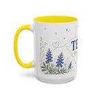 Texas State Map Mug | Bluebonnet Botanical Design, Home Reminder Coffee Cup