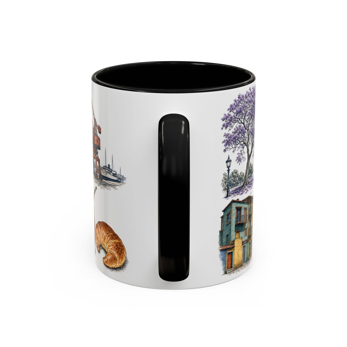 Buenos Aires Coffee Mug | Argentina Travel Souvenir | Vintage Illustrated City Gift | 11 oz 15 oz Accent Mug