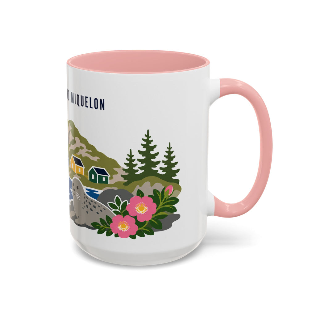 Saint Pierre and Miquelon Coffee Mug | Travel Souvenir Accent Mug | Country Gift Ceramic Cup 11oz 15oz