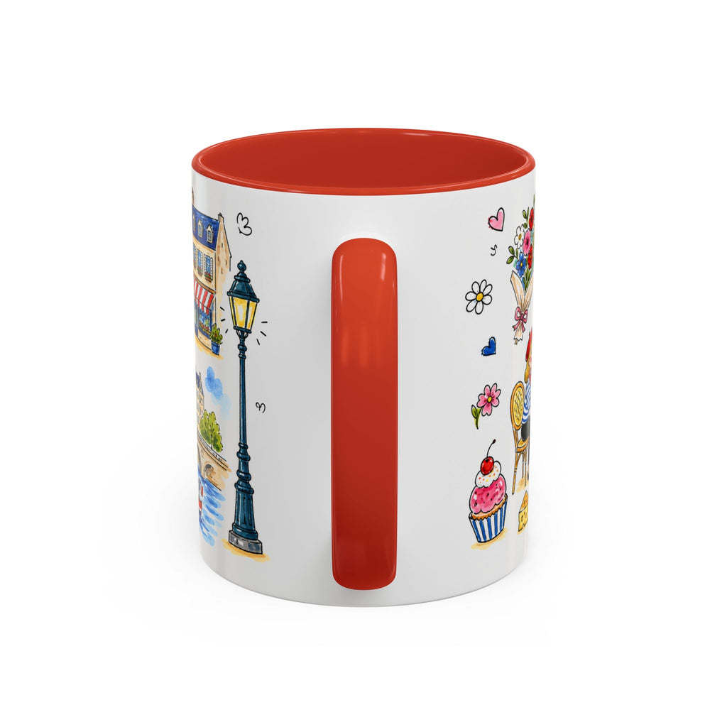 Paris Travel Mug | European City Souvenir Accent Coffee Mug | 11oz 15oz Ceramic Cup