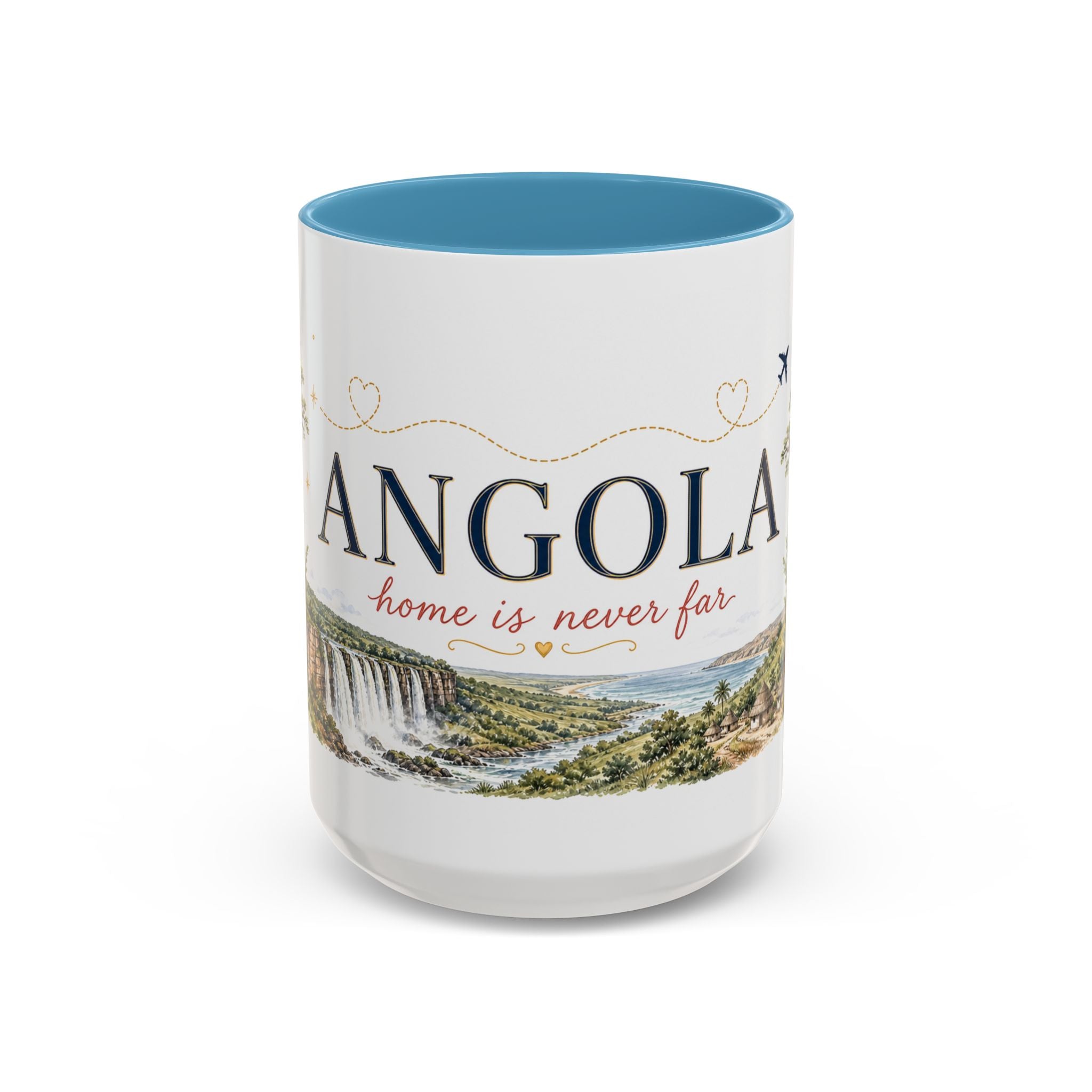 Angola Home Country Mug | Moving Away Gift | Long Distance Friendship | 11 oz 15 oz Accent Mug