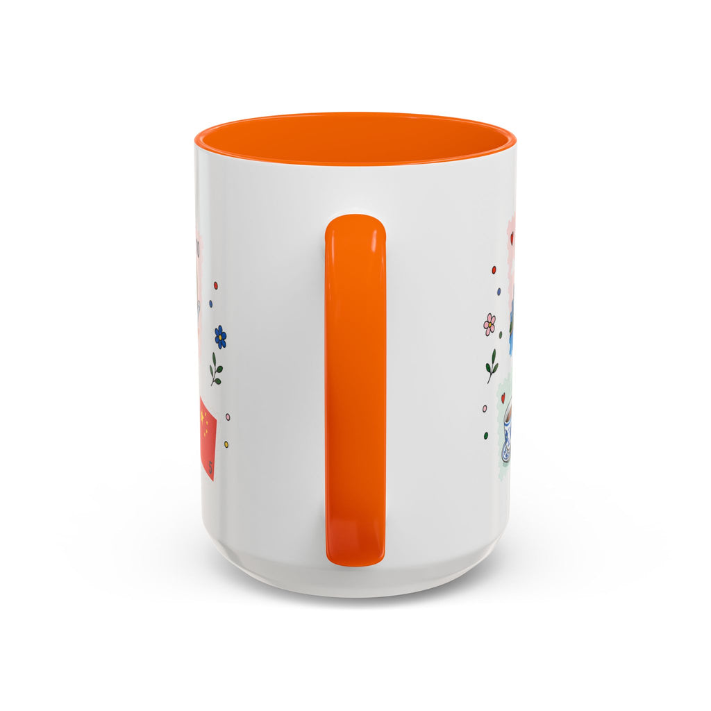 Shanghai Coffee Mug | Postage Stamp Collage Mug | Travel Souvenir Accent Cup 11oz 15oz