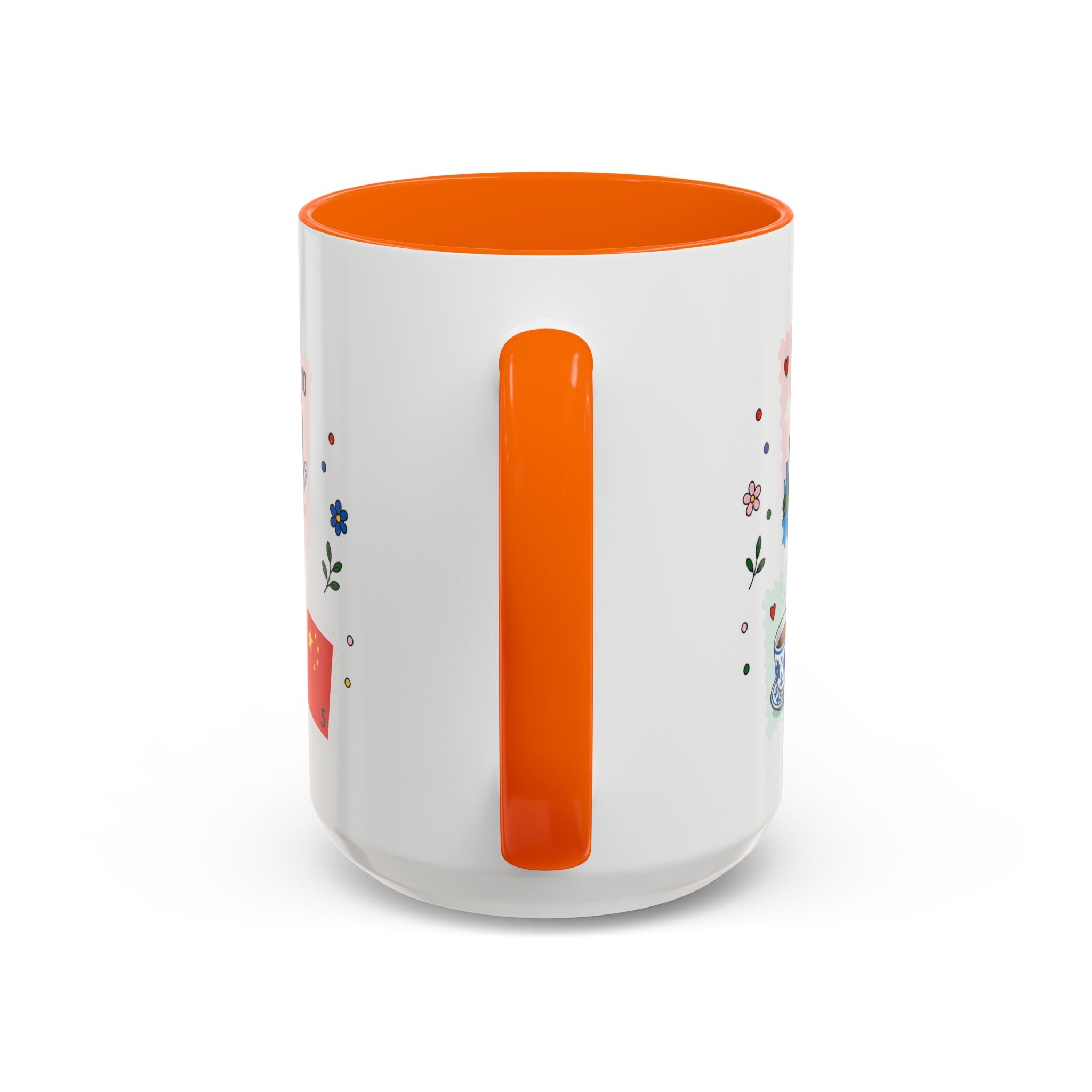 Shanghai Coffee Mug | Postage Stamp Collage Mug | Travel Souvenir Accent Cup 11oz 15oz