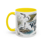 White Cliffs of Dover Mug, England Travel Souvenir, Bucket List Gift, Accent Ceramic Coffee Mug 11oz 15oz