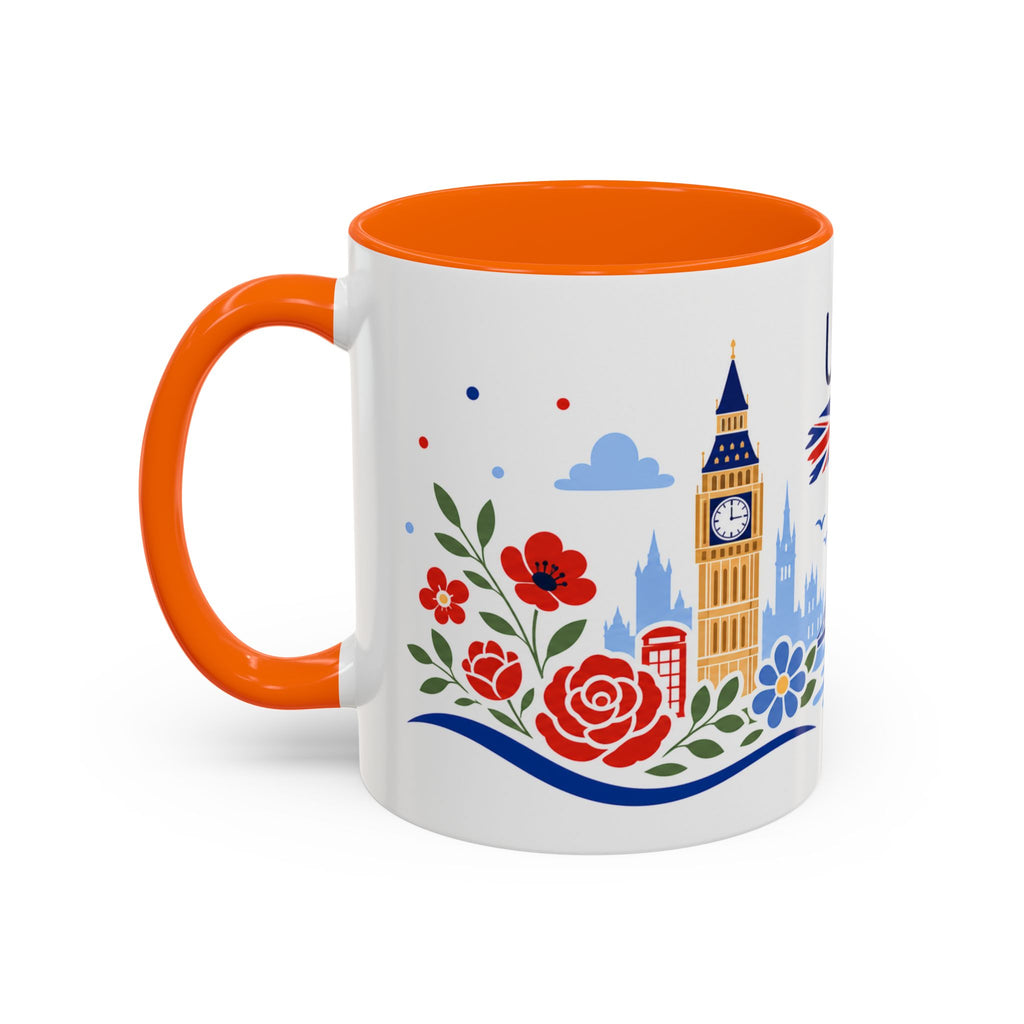 United Kingdom Coffee Mug | Travel Souvenir Accent Mug | Country Gift Ceramic Cup 11oz 15oz