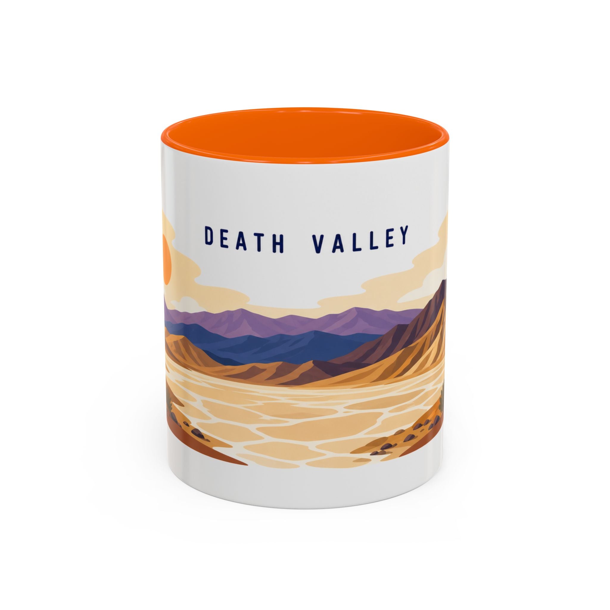 Death Valley National Park Coffee Mug | Solid Color Block Park Souvenir | 11oz 15oz Accent Mug