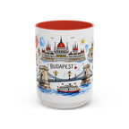 Budapest Travel Mug | European City Souvenir Accent Coffee Mug | 11oz 15oz Ceramic Cup