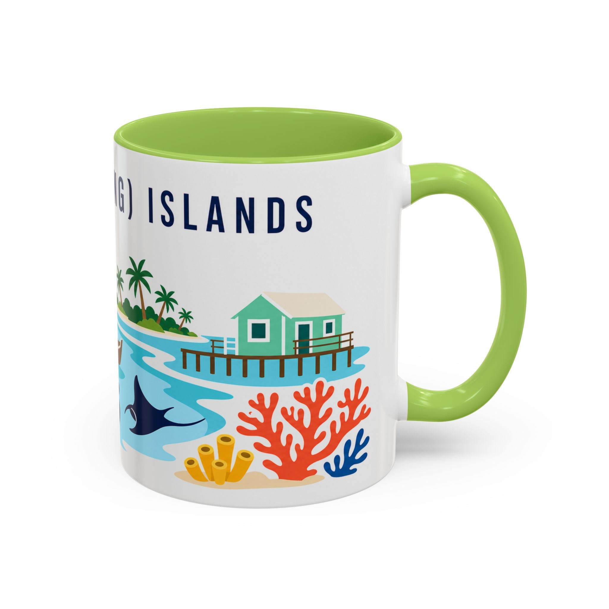 Cocos (Keeling) Islands Coffee Mug | Travel Souvenir Accent Mug | Country Gift Ceramic Cup 11oz 15oz