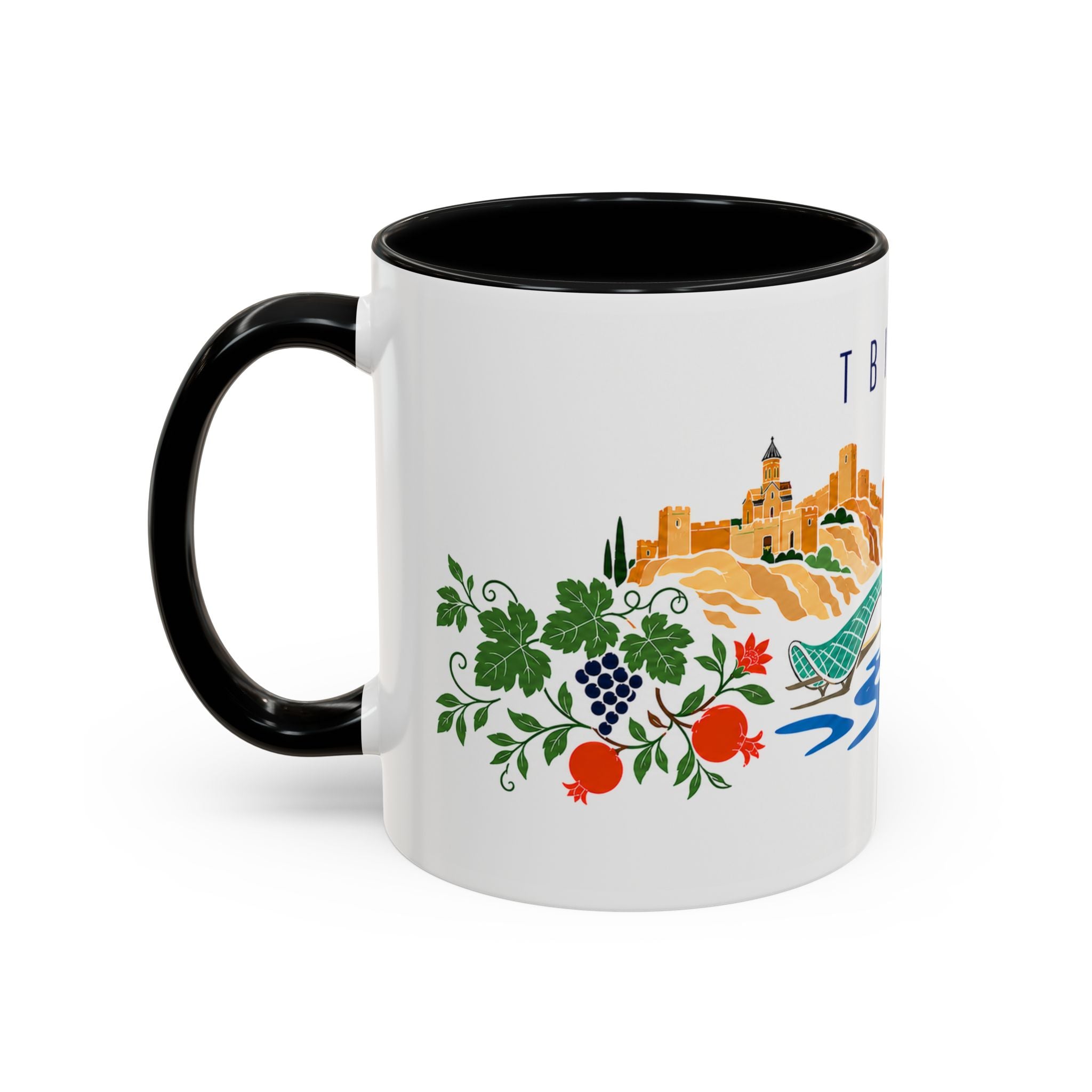 Tbilisi Coffee Mug | Georgia Travel Souvenir | Porcelain Decal City Gift | 11oz 15oz Accent Mug