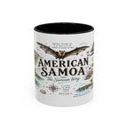 American Samoa National Park Coffee Mug | Pacific Island Rainforest Reef Gift | Accent Color Ceramic 11oz 15oz