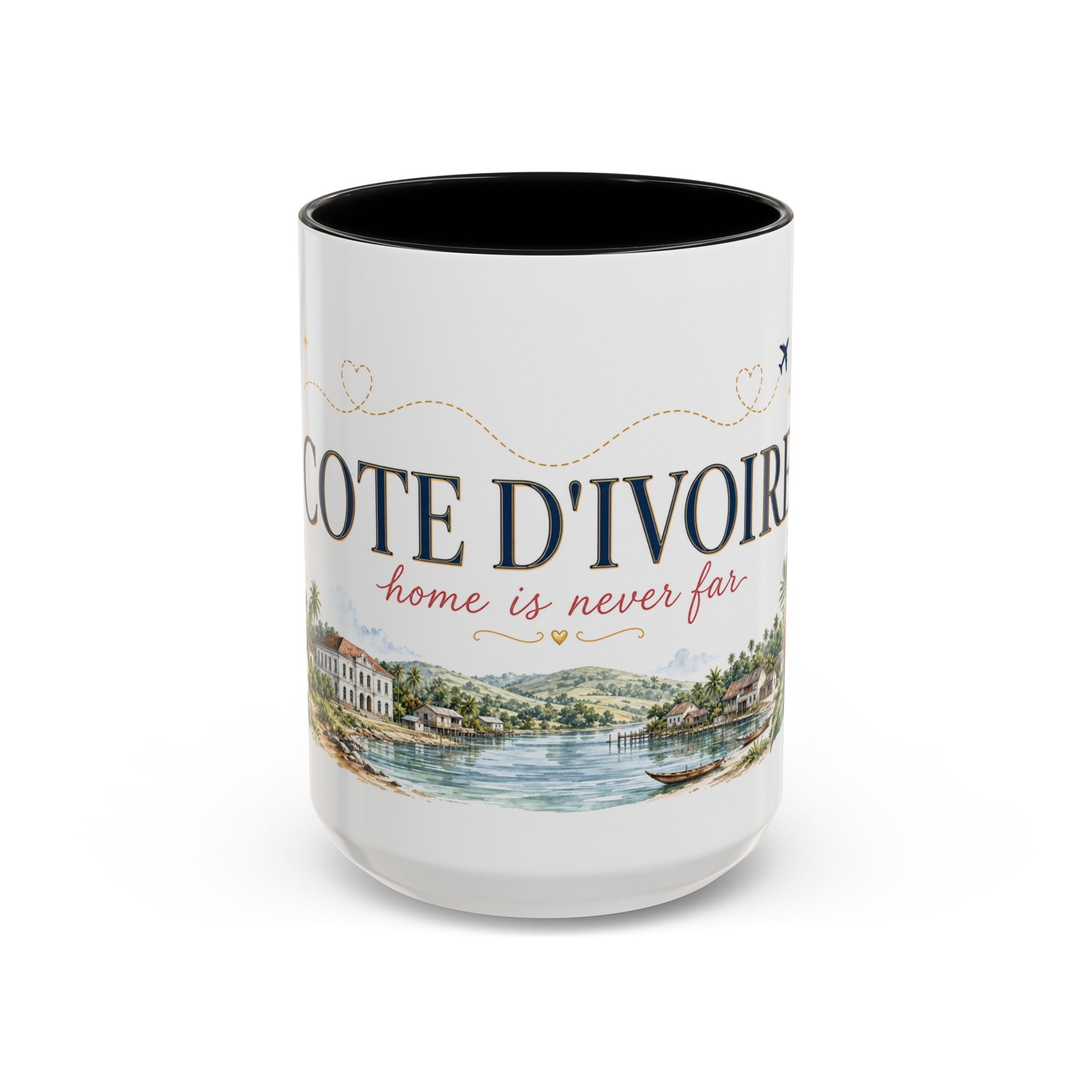Cote d'Ivoire Home Country Mug | Moving Away Gift | Long Distance Friendship | 11 oz 15 oz Accent Mug