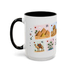 Cairo Coffee Mug | Postage Stamp Collage Mug | Travel Souvenir Accent Cup 11oz 15oz