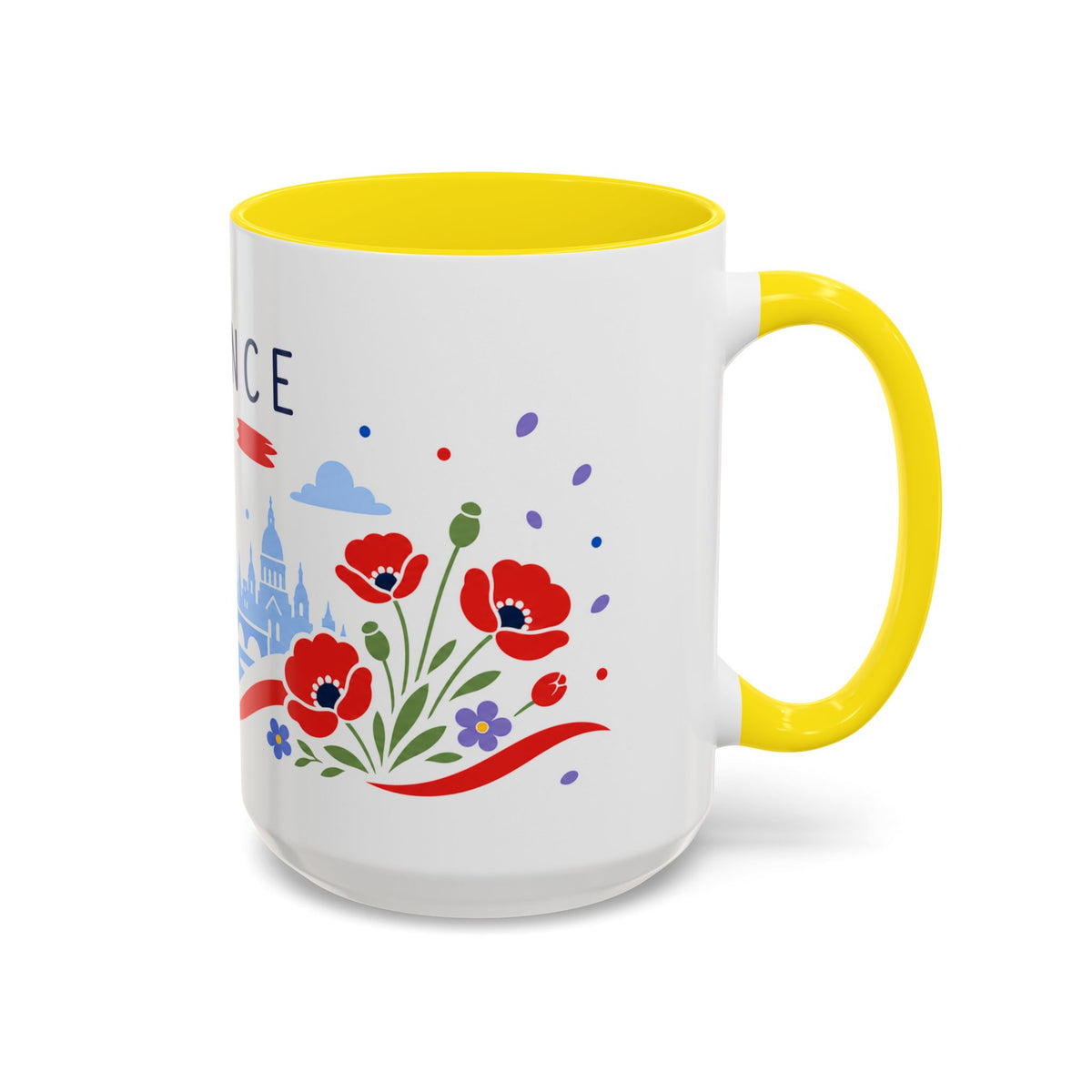 France Coffee Mug | Travel Souvenir Accent Mug | Country Gift Ceramic Cup 11oz 15oz