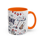 Canada Day Coffee Mug | Canadian Pride Gift | Accent Color Ceramic 11oz 15oz