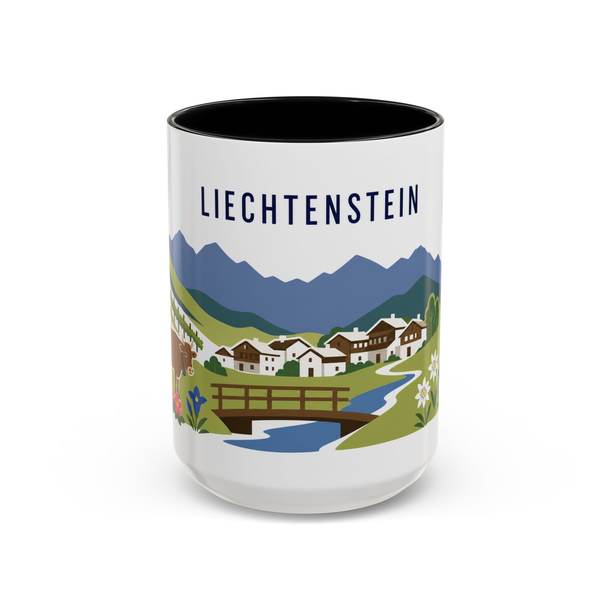 Liechtenstein Coffee Mug | Travel Souvenir Accent Mug | Country Gift Ceramic Cup 11oz 15oz