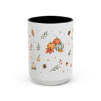 Thanksgiving Turkey Mug | Friendly Woodland Watercolor Gift | Autumn Accent Cup 11oz 15oz