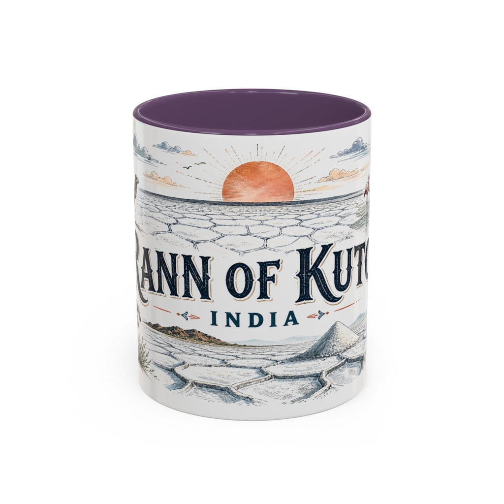 Rann of Kutch Mug, India Travel Souvenir, Bucket List Gift, Accent Ceramic Coffee Mug 11oz 15oz
