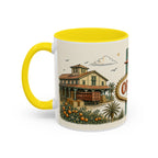 Orlando Coffee Mug | United States Travel Souvenir | Vintage Illustrated City Gift | 11 oz 15 oz Accent Mug