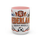 Netherlands Soccer Coffee Mug | World Cup Fan Gift | Accent Color Ceramic 11oz 15oz Match Day Cup