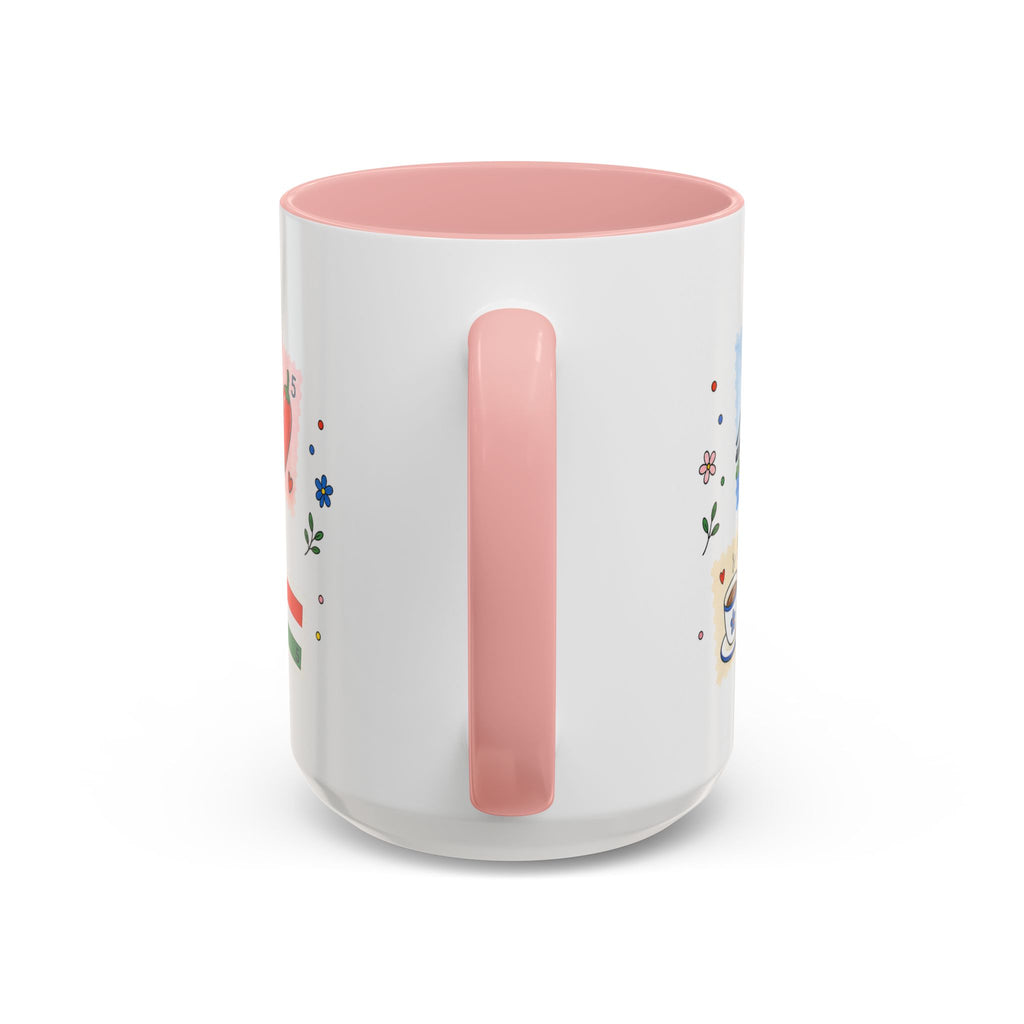Budapest Coffee Mug | Postage Stamp Collage Mug | Travel Souvenir Accent Cup 11oz 15oz