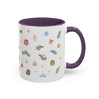 Angkor Christmas Mug | Watercolor Travel Souvenir | Holiday Gift | Accent Ceramic Coffee Cup 11oz 15oz
