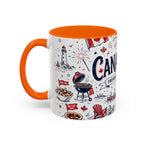 Canada Day Coffee Mug | Canadian Pride Gift | Accent Color Ceramic 11oz 15oz