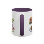 Omaha Illustrated Travel Mug | City Souvenir Accent Coffee Mug | 11oz 15oz Ceramic Cup