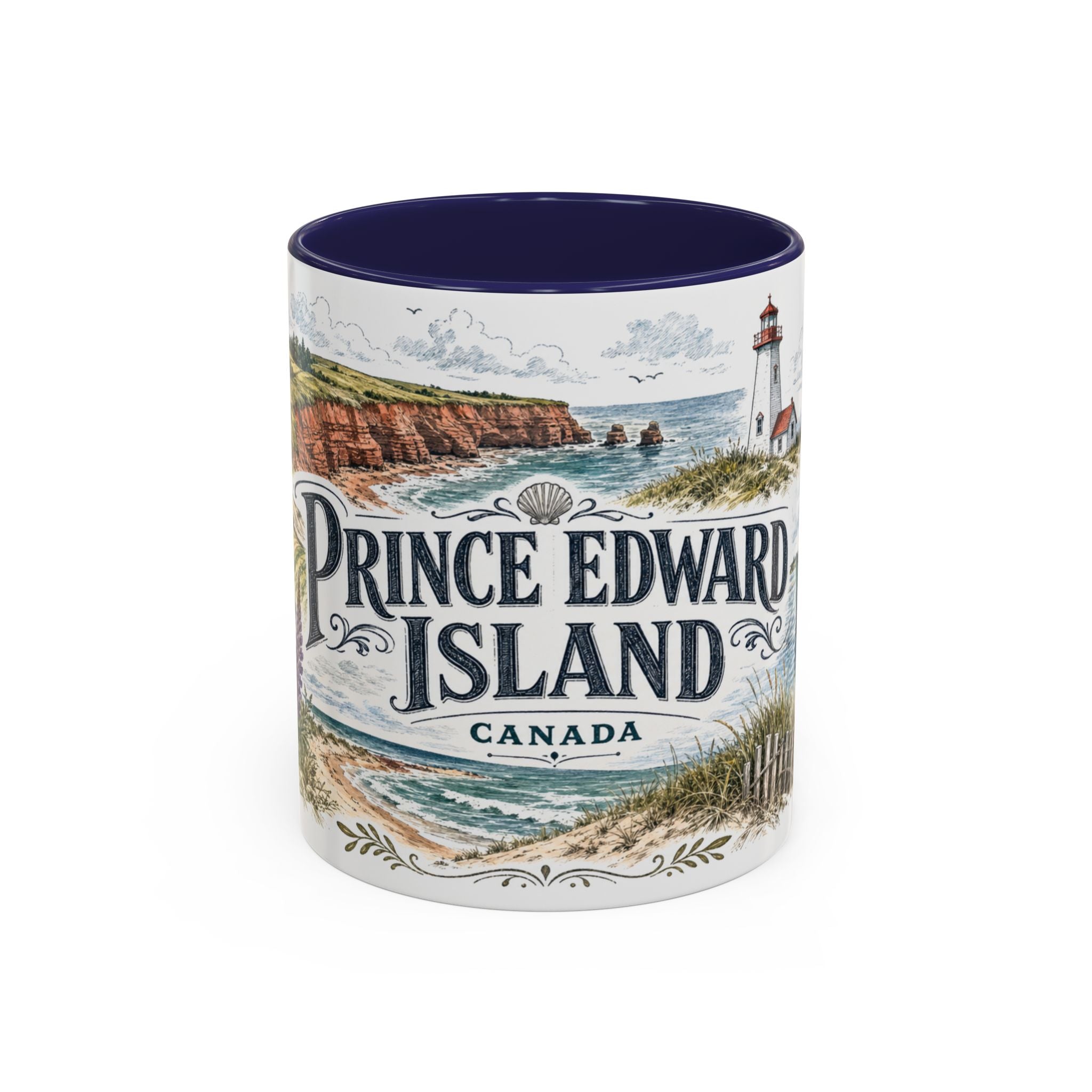 Prince Edward Island Mug, Canada Travel Souvenir, Bucket List Gift, Accent Ceramic Coffee Mug 11oz 15oz