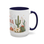 Arizona State Map Mug | Desert Landscape, Botanical Accents, Homesick Gift