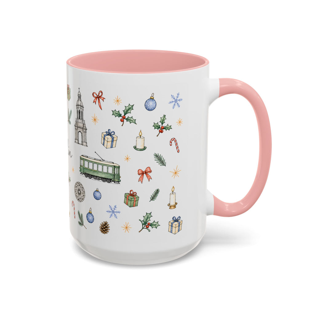 Dublin Christmas Mug | Watercolor City Souvenir, Holiday Travel Gift (11oz/15oz)